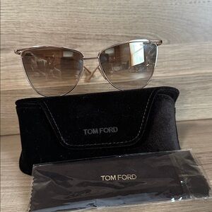 NEW TOM FORD VERONICA TF684 28G SUNGLASSES TOM FORD FT0684/S CAT EYE EYEWEAR